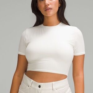 Seriously Soft Nulu Crewneck T-Shirt Cropped